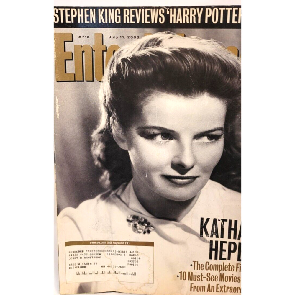 Katharine Hepburn Entertainment Weekly Magazine July 2003